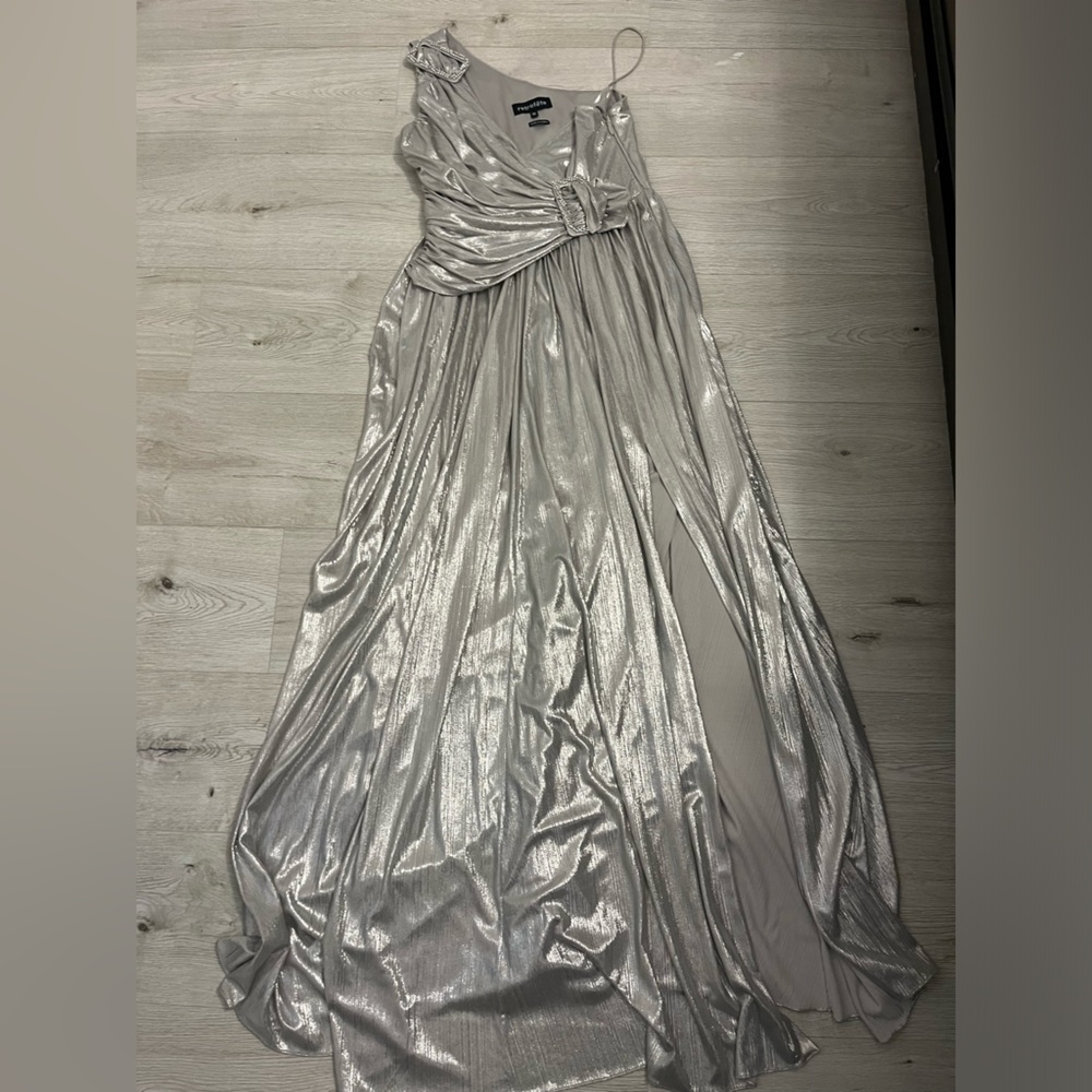 Retrofete metallic silver dress